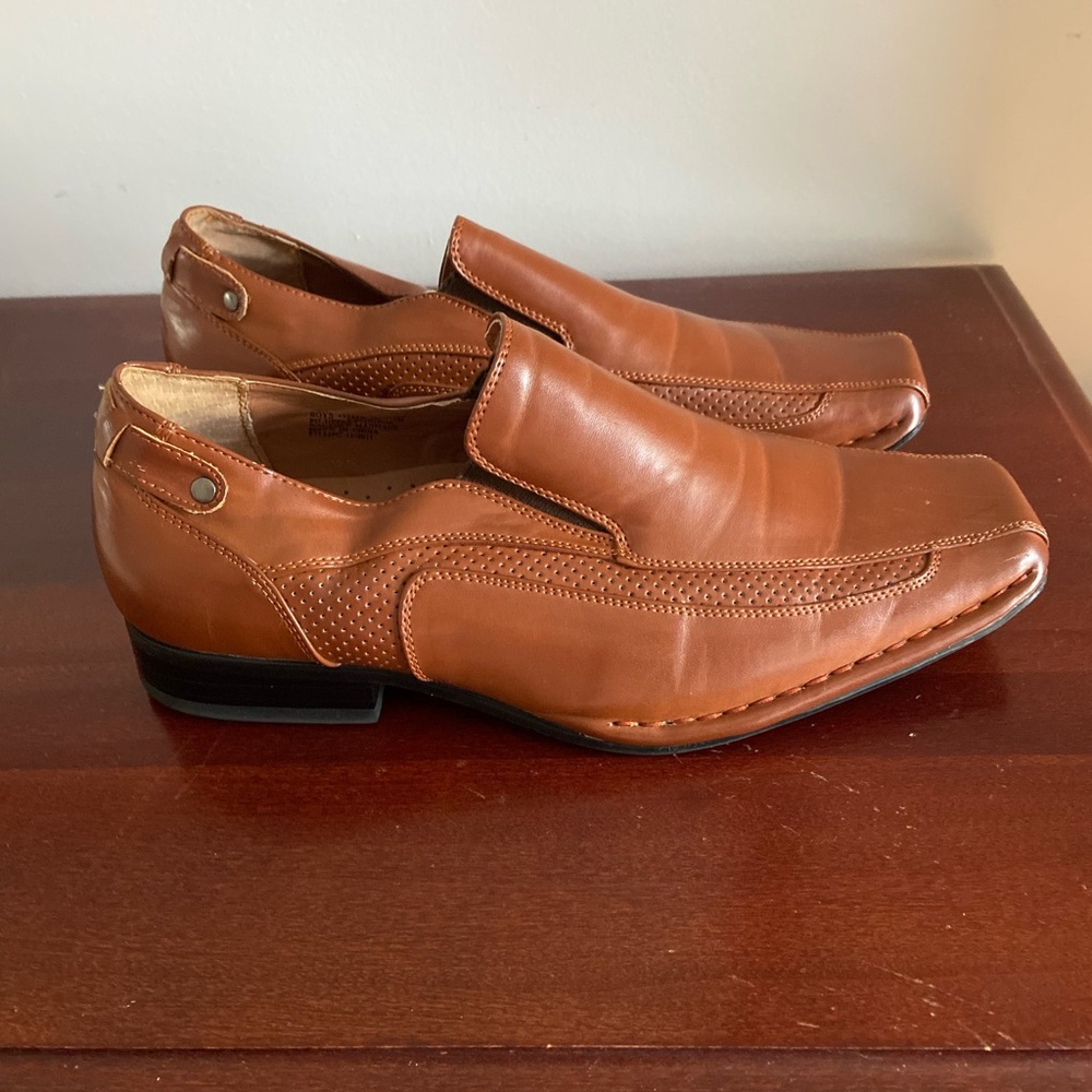 Stacy Adams Tan Kids Dress Loafers
